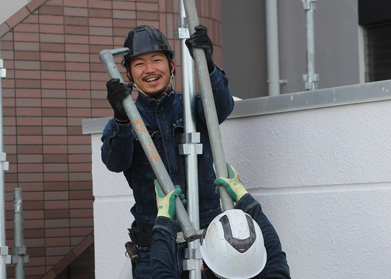 足場工事の実績と信頼を積み重ねる株式会社小川興業です